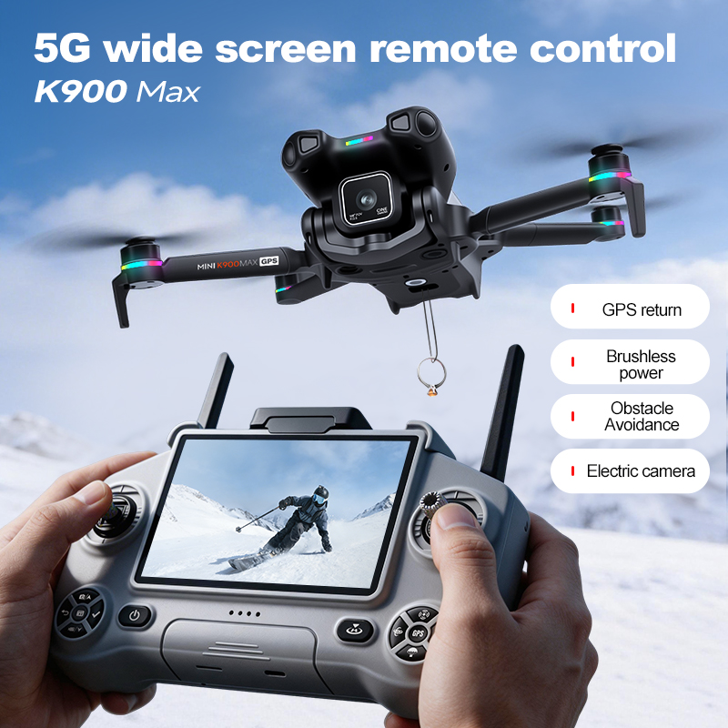 새로운 K900 MAX GPS 드론, 4K 전문가용 H - Drone Kit With Camera 리뷰 및 가격