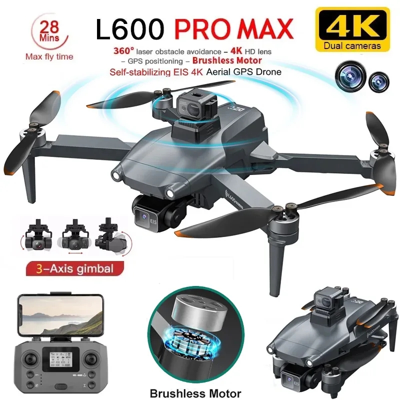 L600 PRO MAX GPS 드론 전문 4K 3축 P - Drone Kit Professional 리뷰 및 가격